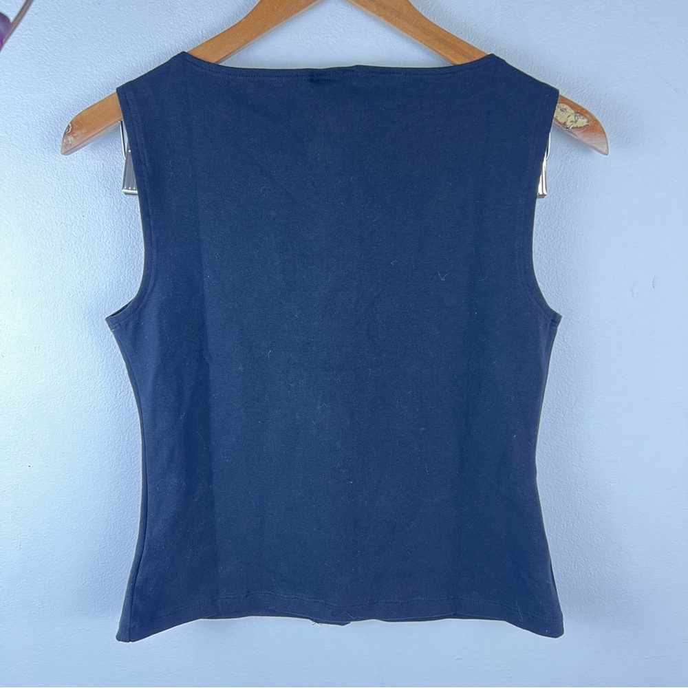 Reformation Black Sleeveless Button-Detail Tank - Picture 5 of 5